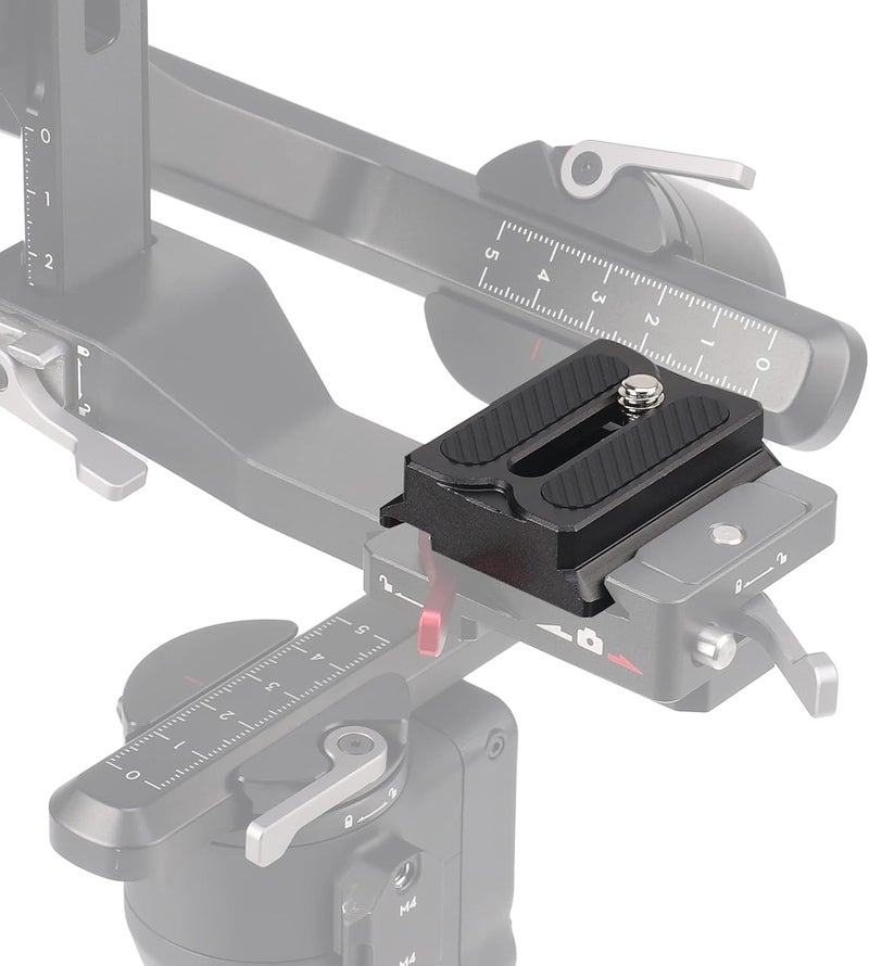 Hersmay RS3/RS4 لوحة إطلاق سريعة صغيرة لجهاز DJI Ronin RS3mini Stabilizer لوحة إطلاق سريعة علوية لجهاز DJI RS4 Mini/ RS3 PRO/ RS2/ RSC2 Stabilizer للكاميرات Arca Swiss - Image 2